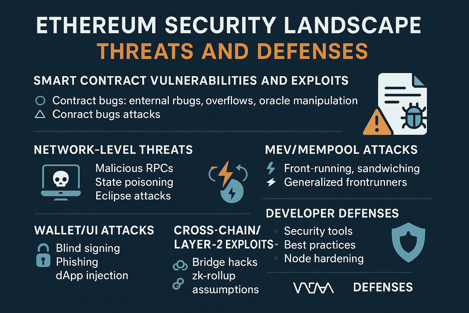 Ethereum Security Landscape: Threats and Defenses