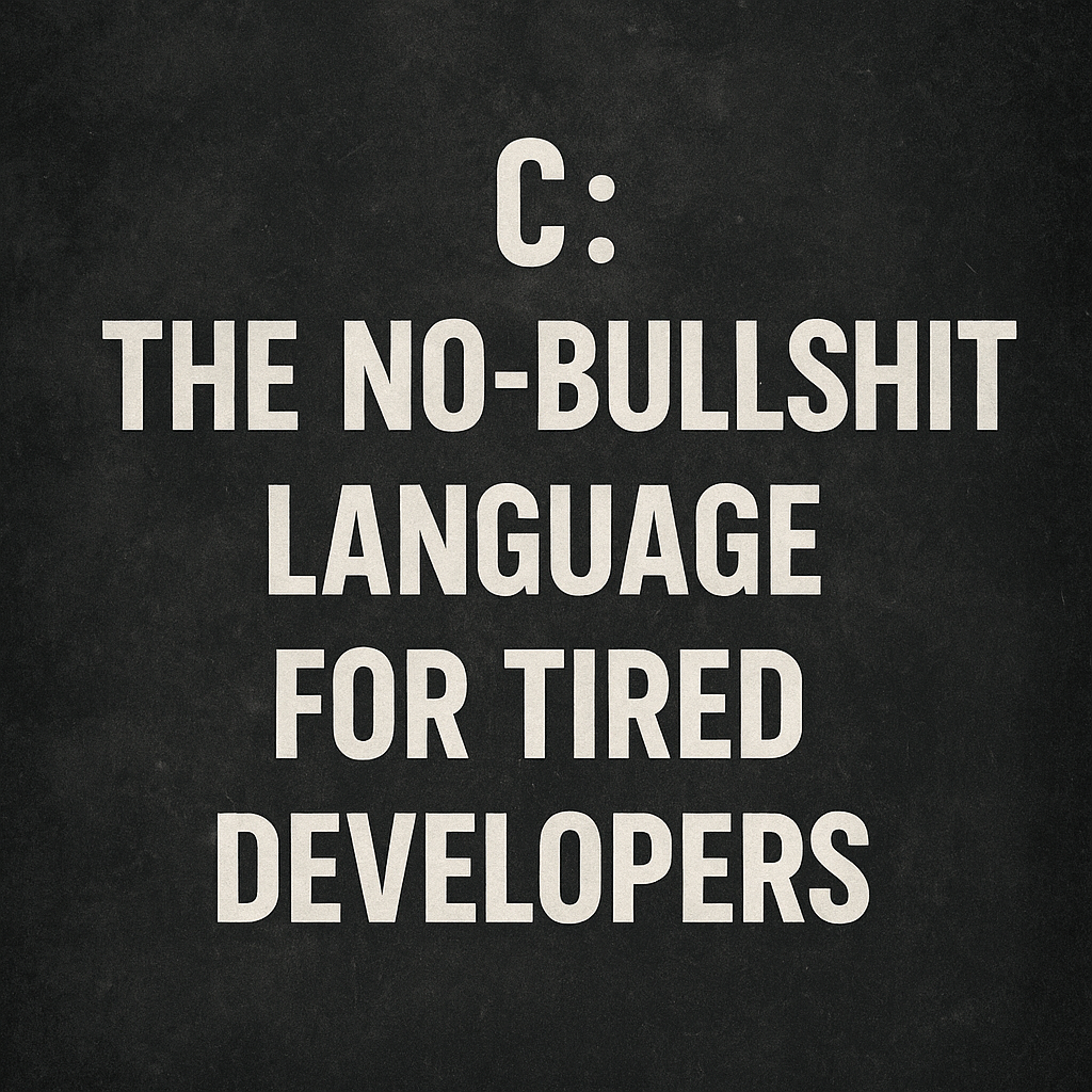 C: The No-Bullshit Language for Tired Developers